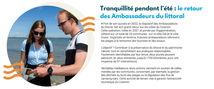 Tranquillité pendant l’été le retour des Ambassadeurs du littoral